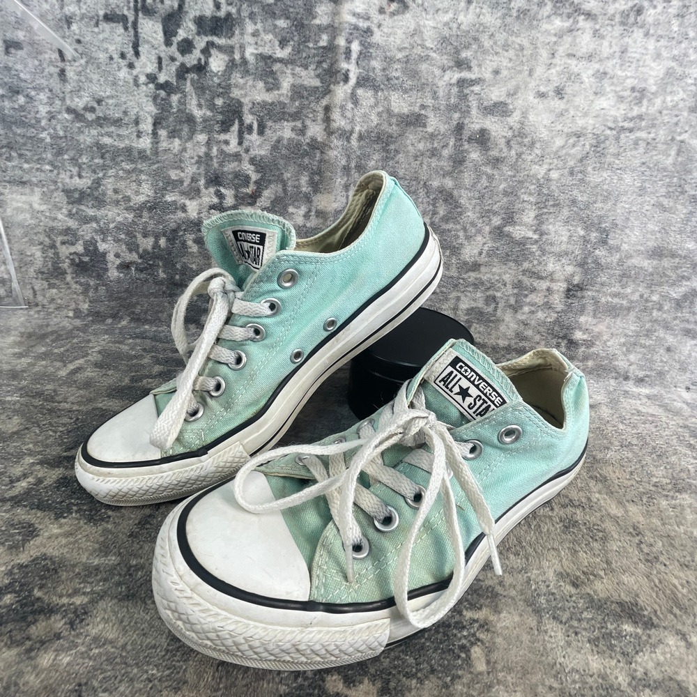 Converse Unisex Women 7 Men 5 Chuck Taylor All Star Low Top Aruba Aqua Sneakers